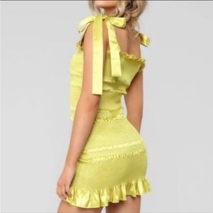 Satin Mini Tie Strap Dress